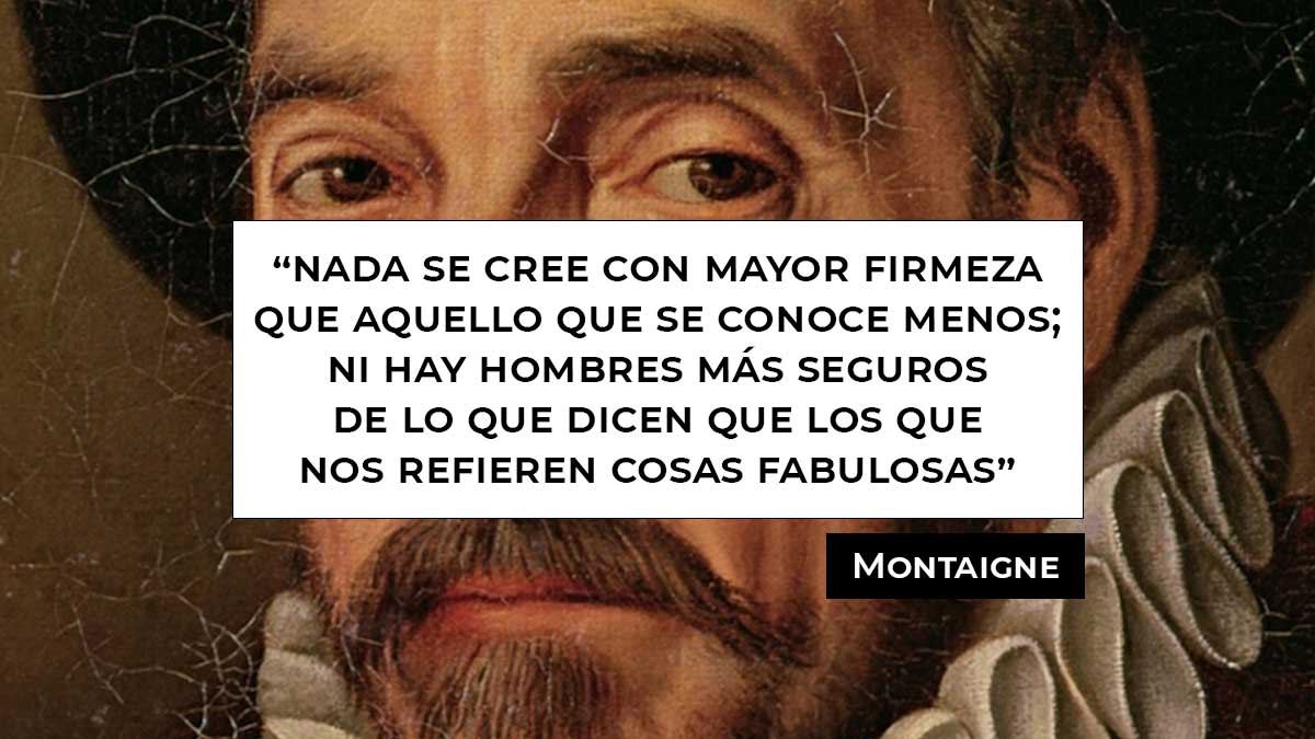 Montaigne: del juzgar de las cosas divinas