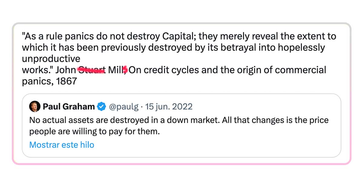 John Mills: el ciclo crediticio y los pánicos financieros